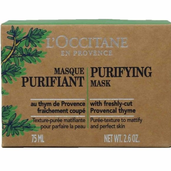L'Occitane Purifying Mask with Freshly-cut Provencal Thyme 75ML NIB - Picture 3 of 7